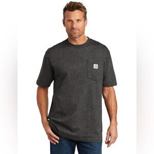 Carhartt Men’s T Shirt XL Loose Fit Dark Gray Cotton Polyester Short Sleeve